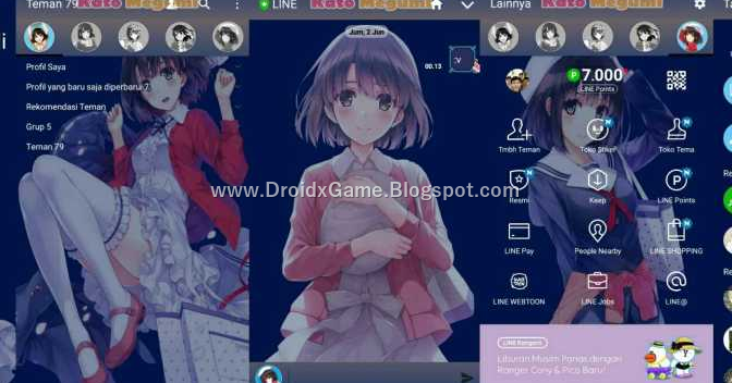 Download Tema Line Anime Katou Megumi ( Saekano ...