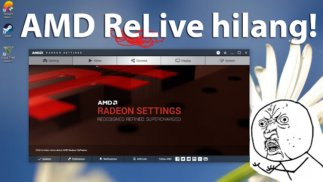 AMD ReLive tidak mucul, pakai cara ini aja! (100% work)