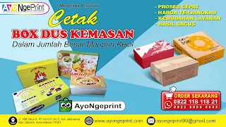 Cetak Dus Box Makanan Murah, Online & Cepat  di Cipayung, Jakarta Timur