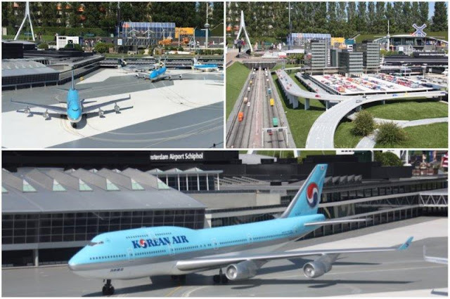 63 Aeropuerto Schiphol de Amsterdam en el parque Madurodam en La Haya Den Haag