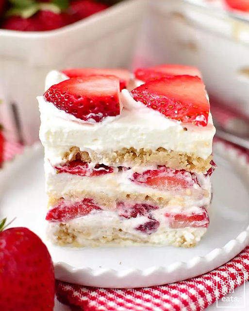 gluten free strawberry ice box shortcake