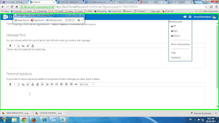 Add Signature to new Hotmail site which look like outlook