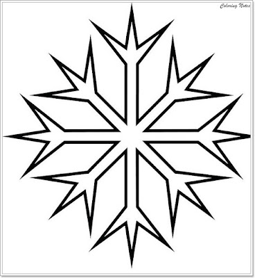 Snowflake Coloring Pages for Preschoolers, Simple Snowflake Coloring Pages Printable, Christmas Snowflake Coloring Pages