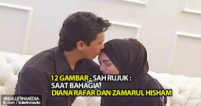 12 GAMBAR - Sah Rujuk: Saat Bahagia Diana Rafar Dan Zamarul Hisham 