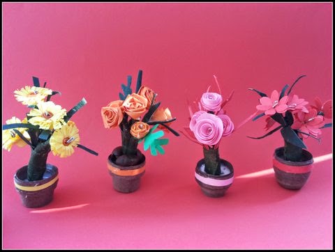 http://quillingzone.blogspot.tw/2014/04/3d-miniature-flower-pots.html