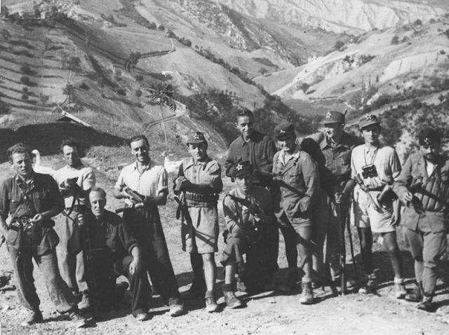 Italian partisans in the mountains