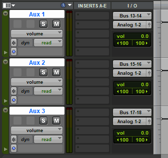 Set The Track Input To A Bus In Pro Tools