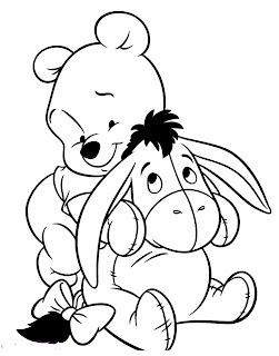 Winnie Pooh para colorear bebe