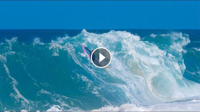 SURFING KEIKI SHOREBREAK WITH CLARK LITTLE