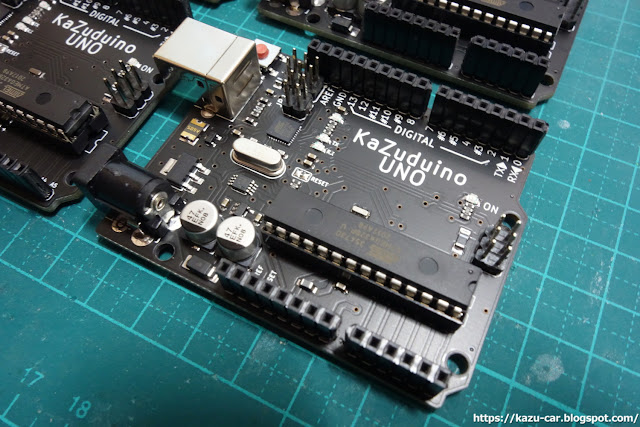 最後にATmega328Pを挿して完成です。