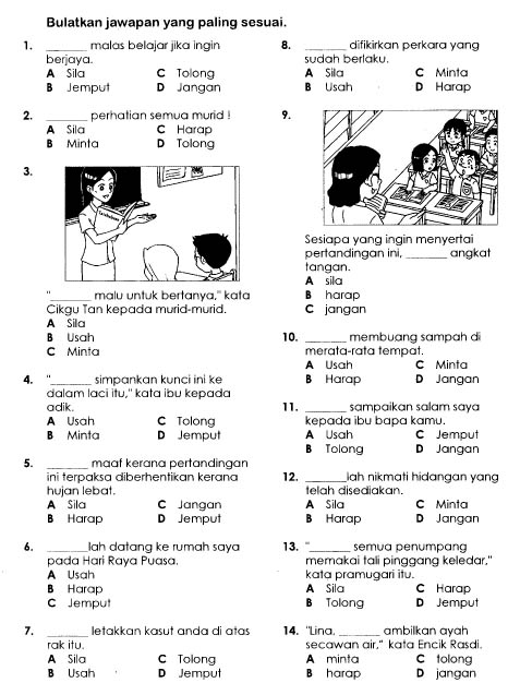 Marilah Belajar Bahasa Malaysia: Latihan