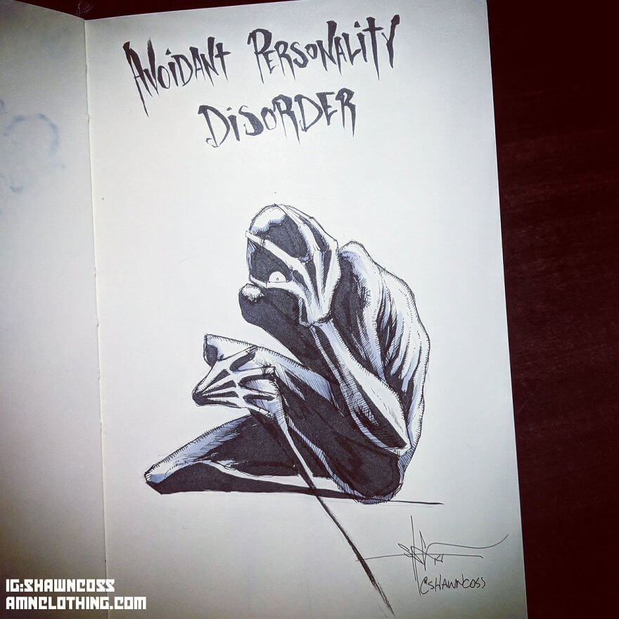 Artist Illustrates Mental Illness And Disorders To Rid Them Of Stigma