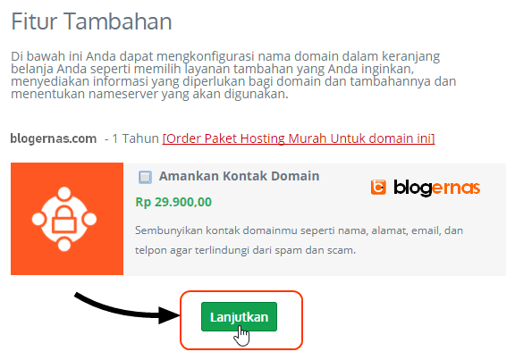 Langkah Detail Cara Beli Domain Berbayar Full Gambar