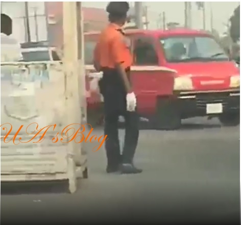 Traffic warden’s mannerisms causes observers to argue about his gender (video)