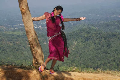 Bangladeshi Actress Mahiya Mahi on a Hill