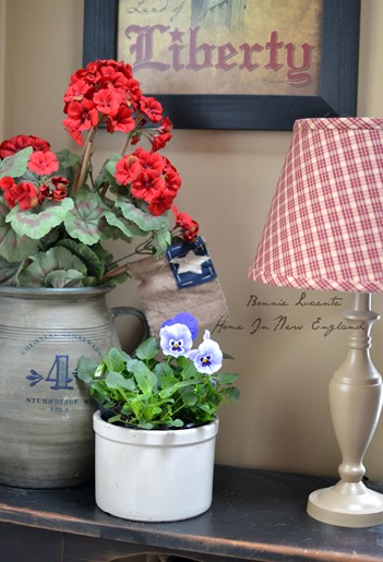 pansies geraniums