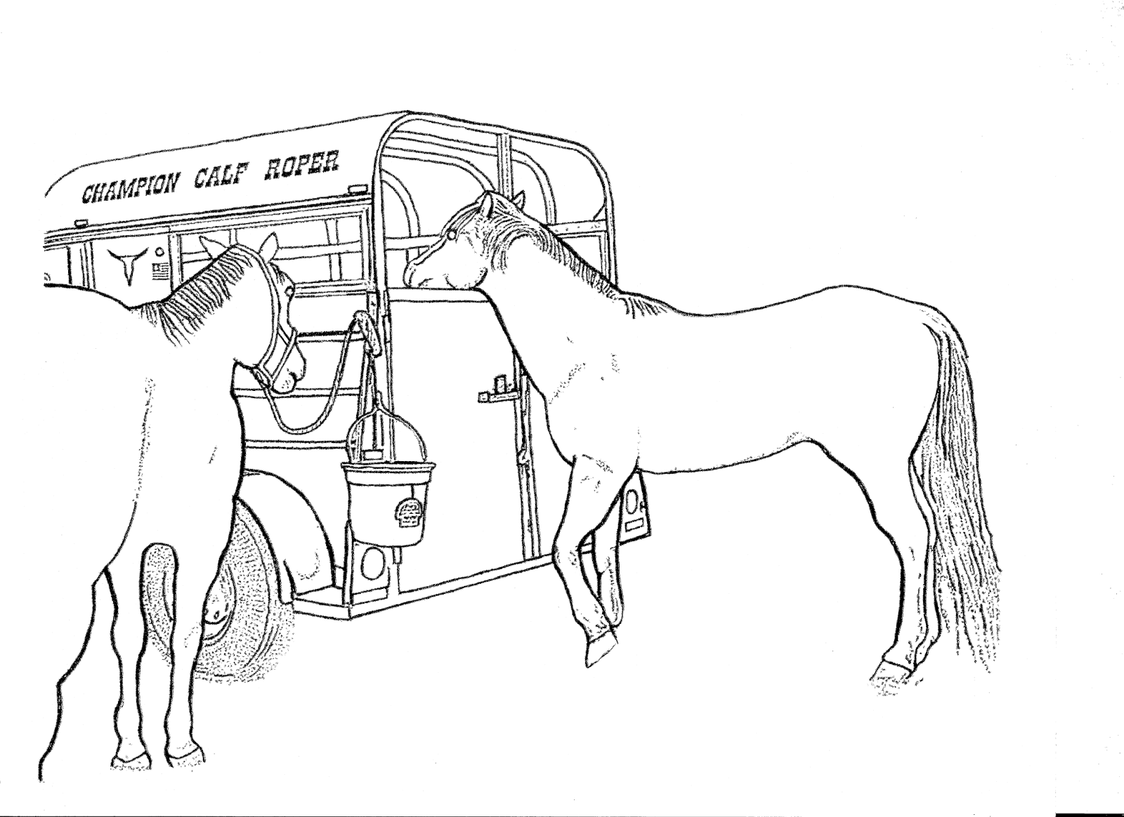 Download RODEO COLORING PAGES