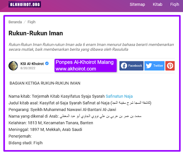 Rukun-Rukun Iman