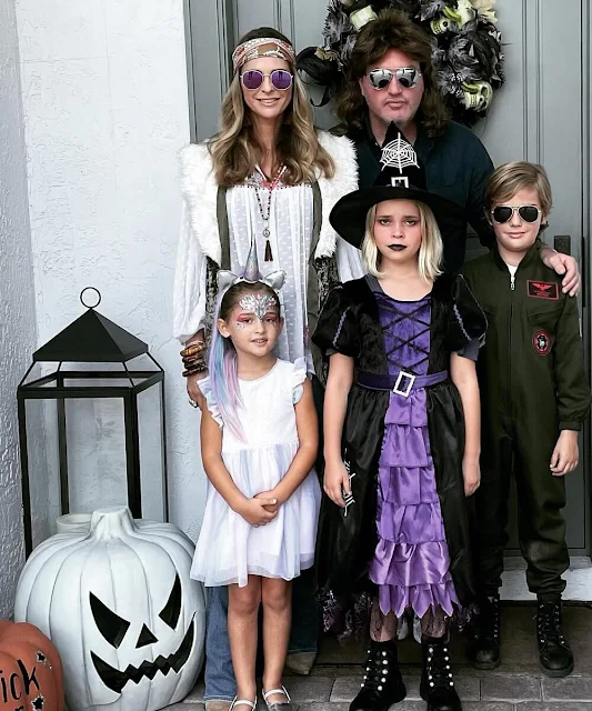 Princess Madeleine, her husband Chris O'Neill and their children Princess Leonore, Prince Nicholas and Princess Adrienne