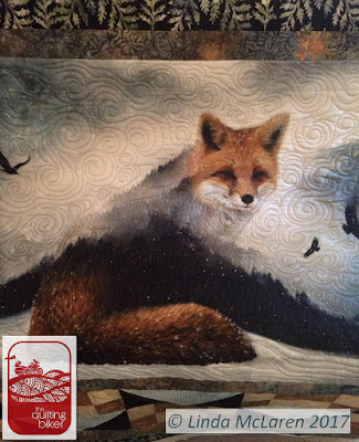 QuiltingBiker Fox quilt bushy tail