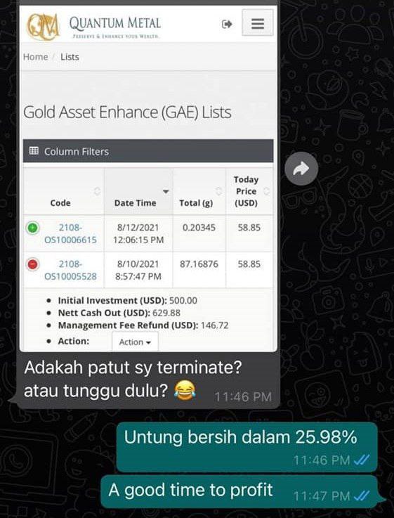 Untung bersih 25% bila sertai quantum metal