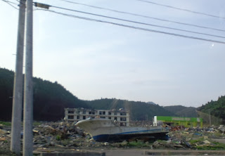 写真：南三陸町のやや内陸寄りの光景