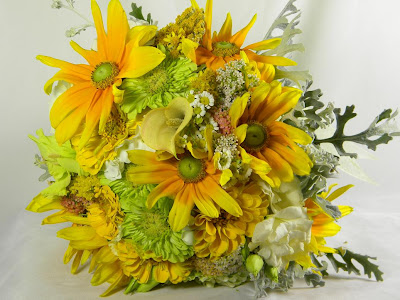 Wedding Flowers on Wedding Flowers From Springwell  Yellow Wedding Bouquet From The