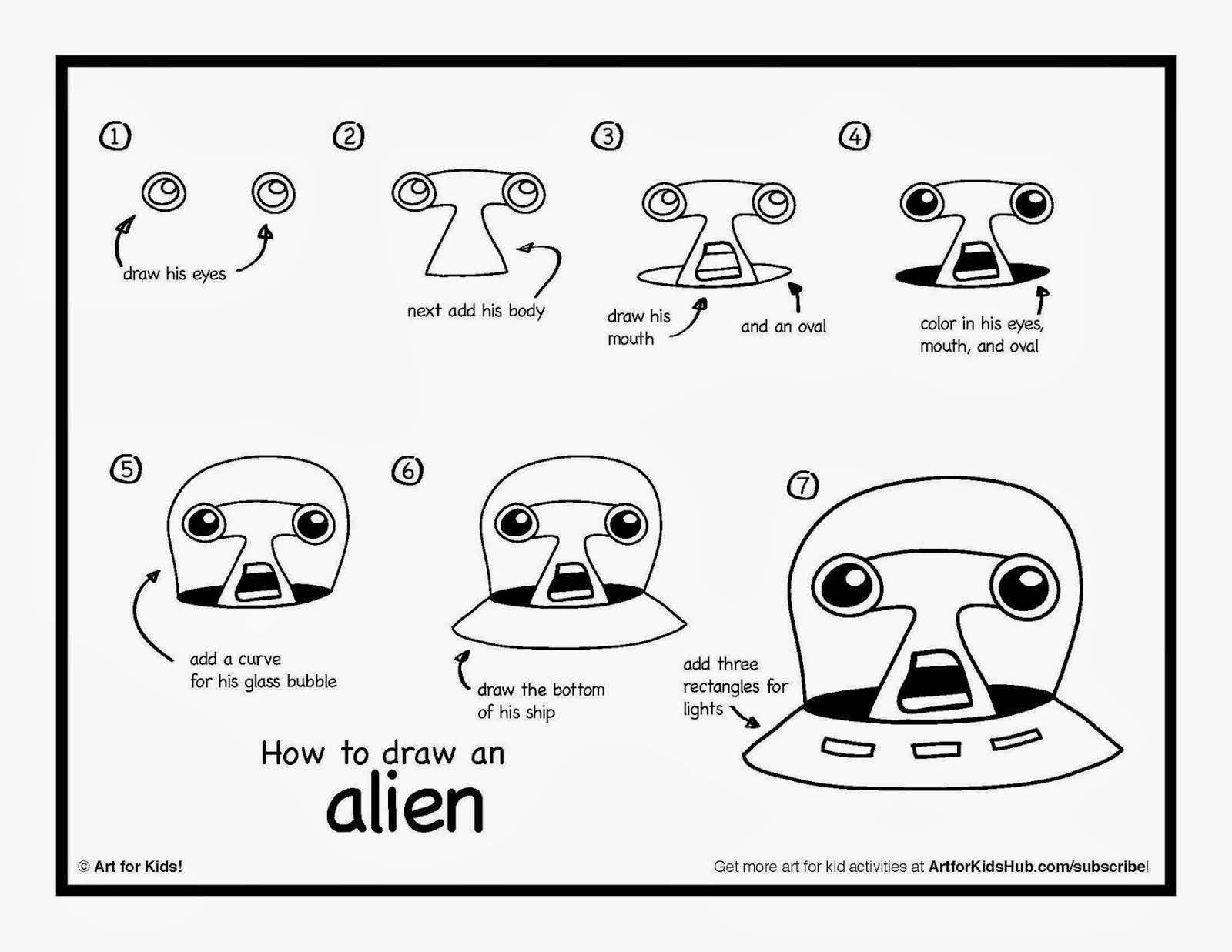 Linda Cadose, Author: How To draw aliens!