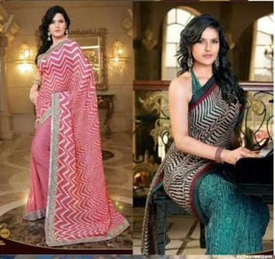 Zarine Khan is look in sarees