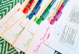 Color coding flashcards