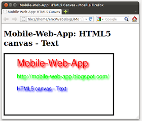 HTML5 Canvas - Apply shadow of Text