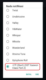 cara mengganti suara pemberitahuan whatsapp di android