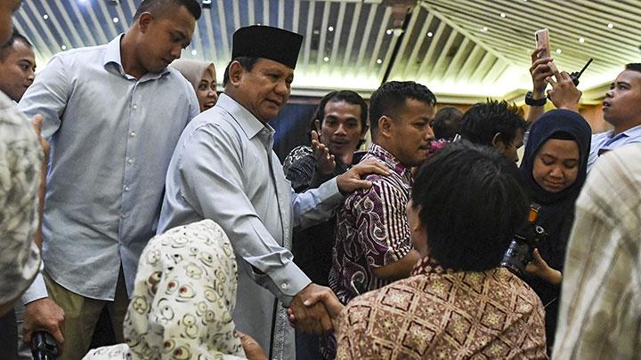  Prabowo Terima Dukungan dan Keluhan dari Pengemudi Ojek Online