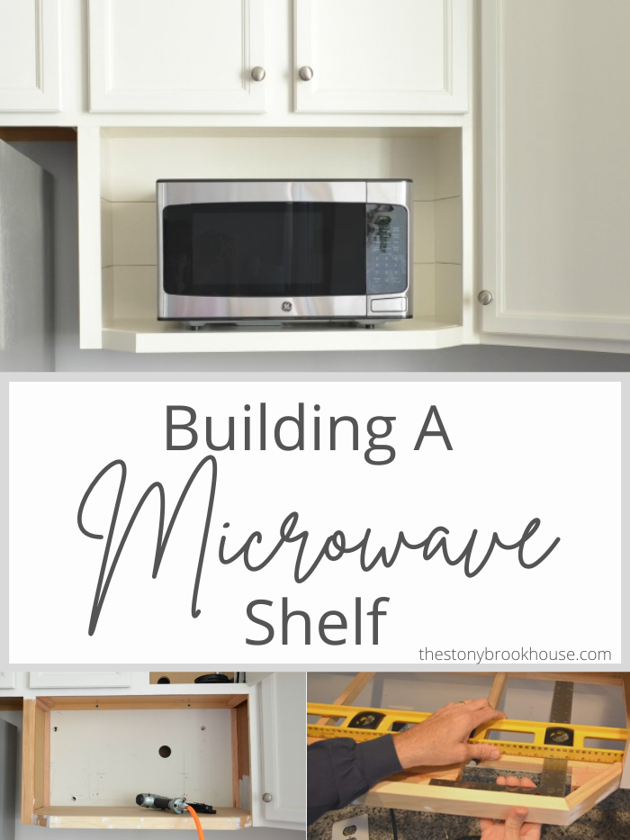Building A Microwave Shelf The, Corner Microwave Cabinet Dimensions
