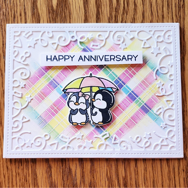 Sunny Studio Stamps: Passionate Penguins Customer Card by Melissa Trigero