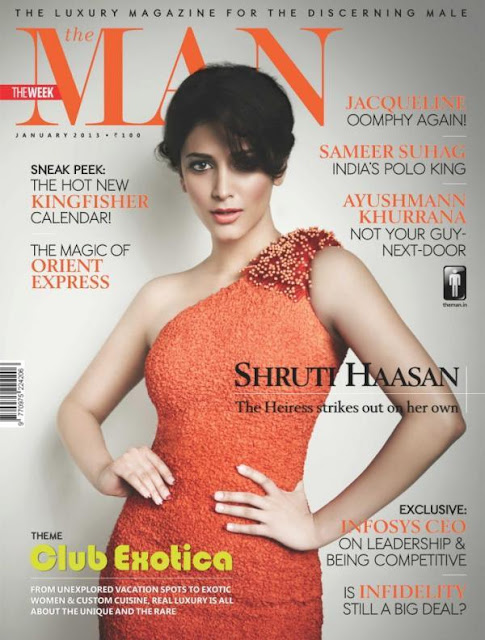 Shruti Haasan cover of The Man Magazine 2013,Shruti Haasan stills 2013,Shruti Haasan