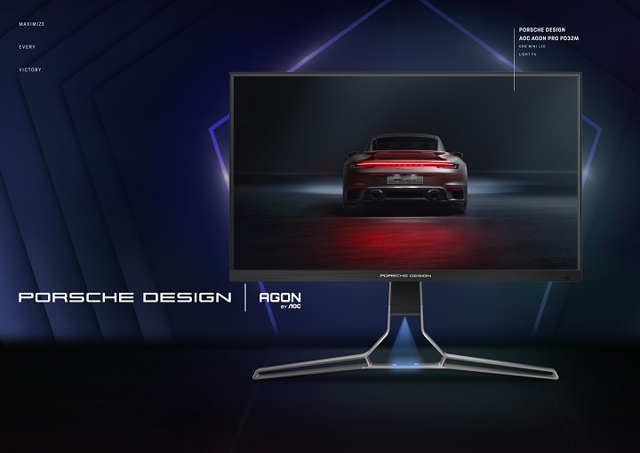 Porsche Design and AGON by AOC unveil the new PD32M: 4K, 144 Hz, HDR 1400 premium display