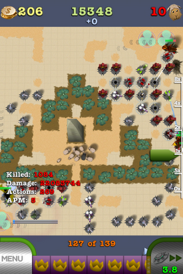 TowerMadness Dune 攻略画面
