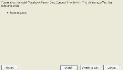 Installing Ferrari theme for Stylish Firefox