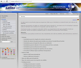 ubicación de satélites