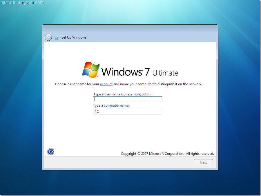 instalare Windows 7, cum instalezi windows 7 modul grafic, tutorial instalare windows 7