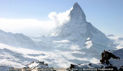 Matterhorn and Gornergrat photo credit by AlphaTangoBravo / Adam Baker