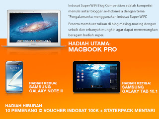 Super WiFi Blog Competition Dari Indosat