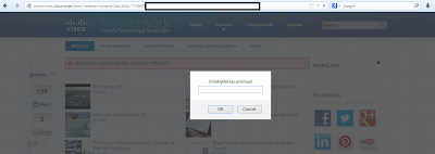 Cross Site Scripting (XSS) Vulnerability Found in Cisco !