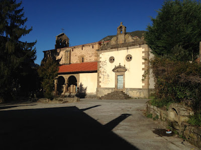 Iglesia de Santa María la Real, de Tanes, Caso. Grupo Ultramar Acuarelistas