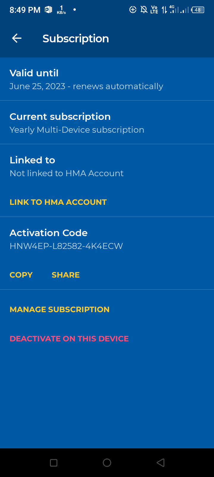 HMA VPN Free Activation Code 2023