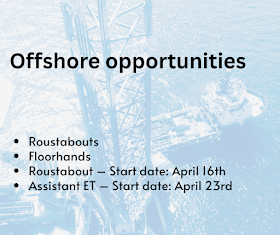 Prime Ocean is hiring skilled Roustabouts and Floorhands for offshore drilling positions.