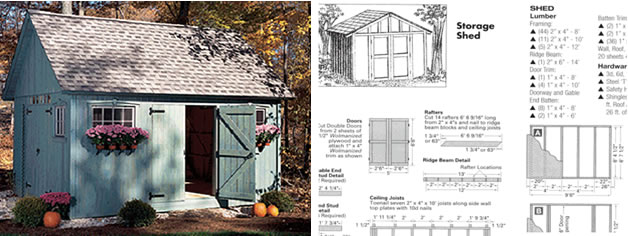garden shed construction drawings