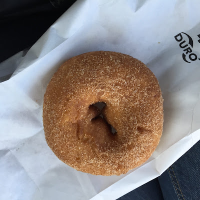 The best apple cider donut can be found at the Apple Hut in Beloit, Wisconsin.
