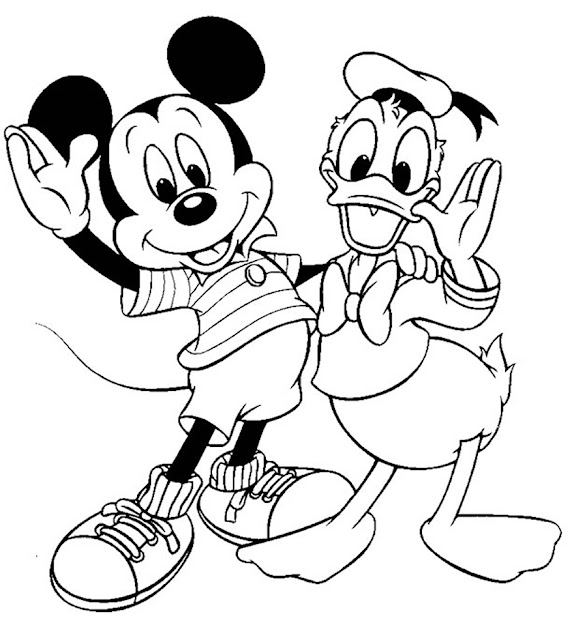 Dibujos de Mickey Mouse Para Imprimir y colorear